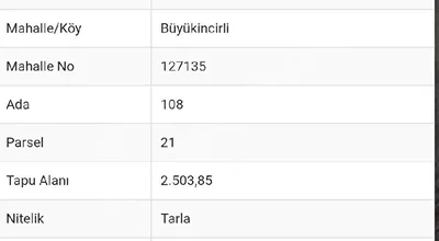
          ARAC TAKASLI YOZGAT MERKEZ BÜYÜKİNCİRLİ KÖYÜ TARLA
        