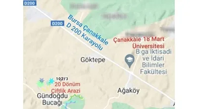 
          Ç.KALE BİGA da ÇİFTLİK ARAZI , MERA CEPHE IPARD UYGUN
        