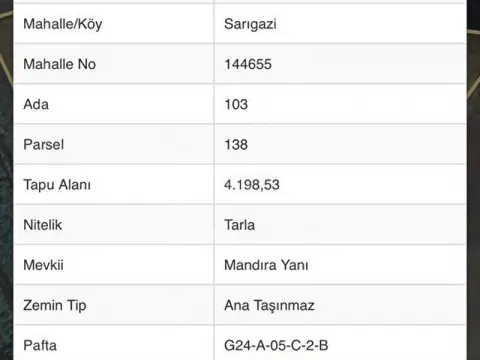 Kocaeli Kandıra Sarıgazi 4198m2 Mandıra Yanı