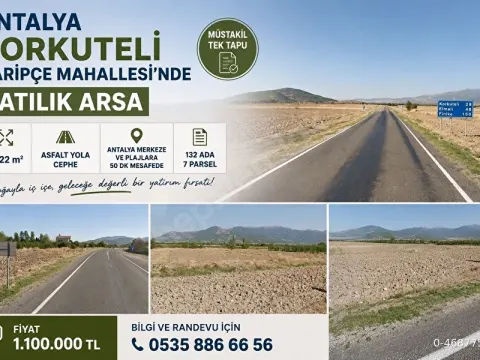 SAHİBİNDEN SATILIK ASFALT YOLA SIFIR - EMSALSİZ FİYAT