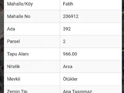 GÜMÜŞOVADA SATILIK 4 KAT %45 İMARLI 966 m2 PARSEL