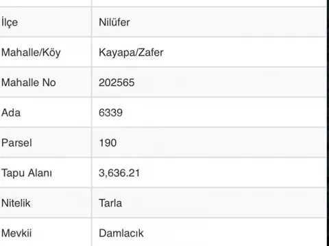 KAYAPADA DEĞER KAZANAN LOKASYONDA 1.818 m² VİLLALIK TARLA