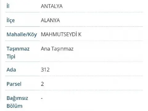 Mahmutseydi Mahallesi Gökçen mevkiinde bulunan Zeytinlik bahçemiz satılıktır..suyu yolu mevcut