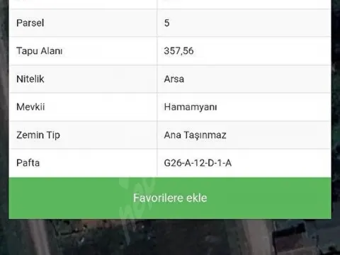SAHİBİNDEN KONUT İMARLI MÜKEMMEL LOKASYON DA ARSA