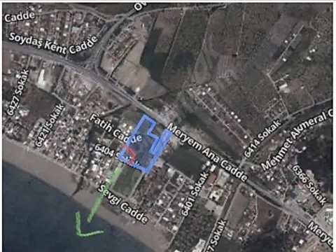 Denize 100 m. Satılık arsa