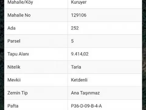 Boğaz Manzaralı Satılık Tarla