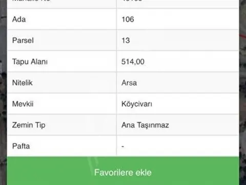 Gökbez'de Satılık Arsa Hissesi