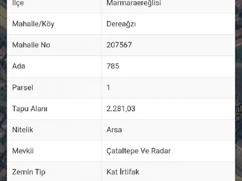 Deniz Tarafinda Projeli Arsa